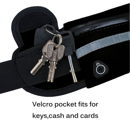 Sac banane de fitness avec poche, ceinture fine pour course à pied, jogging, randonnée, cyclisme, entraînement, sport, salle de sport parfait pour toute vos activités.
