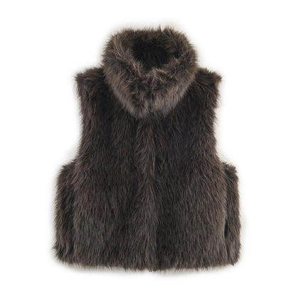 European And American Style Fashion Artificial Fur Effect Vest