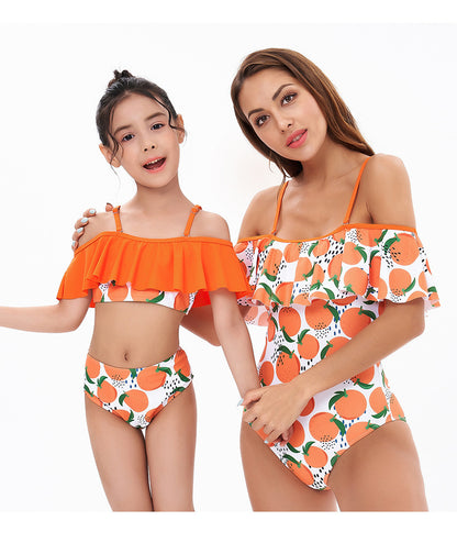 European And American Swimsuit Women's Parent-child Mermaid