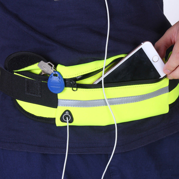 Sac banane de fitness avec poche, ceinture fine pour course à pied, jogging, randonnée, cyclisme, entraînement, sport, salle de sport parfait pour toute vos activités.