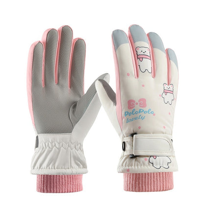Gants pour Enfants avec Motifs Oursons Plusieurs choix de couleurs