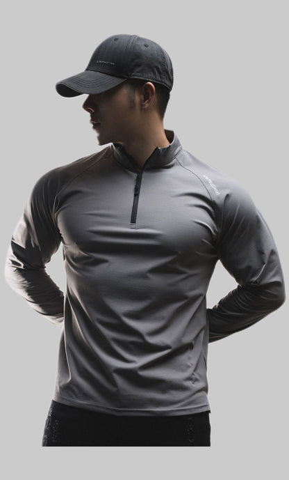Pull de sport décontracté à manches longues et col rond en coton clone