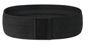Bandes de résistance en tissu pour entraînements.