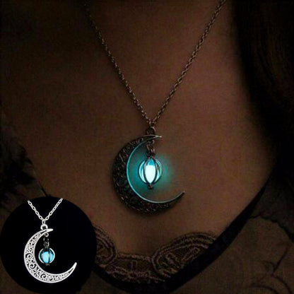Collier pendentif lumineux en pierre naturelle brillante pour femme, bijou tendance, idéal comme cadeau ou pour vous offrir a vous-même.