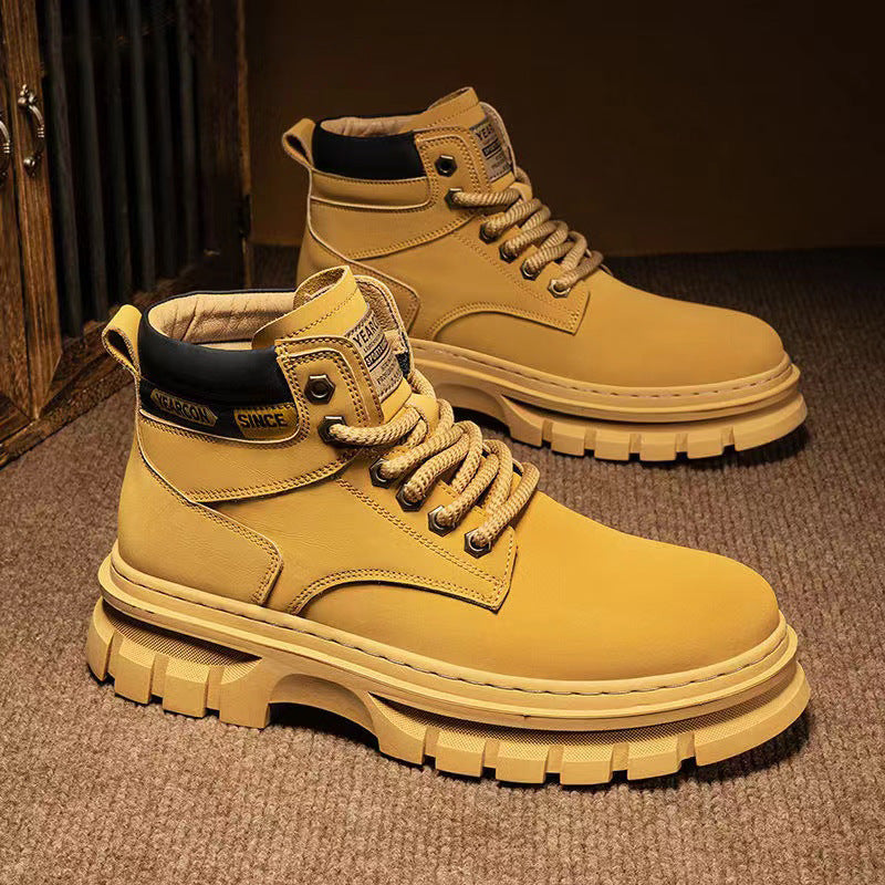 Bottes Martin montantes tendance pour homme, style britannique,