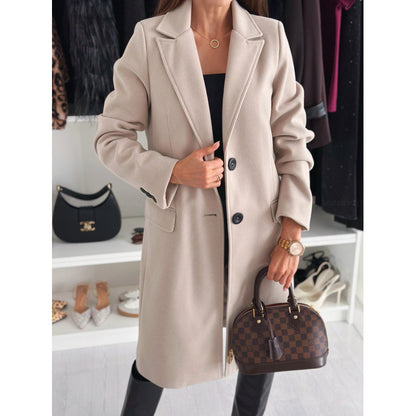 Womens AutumnWinter Wool Coat