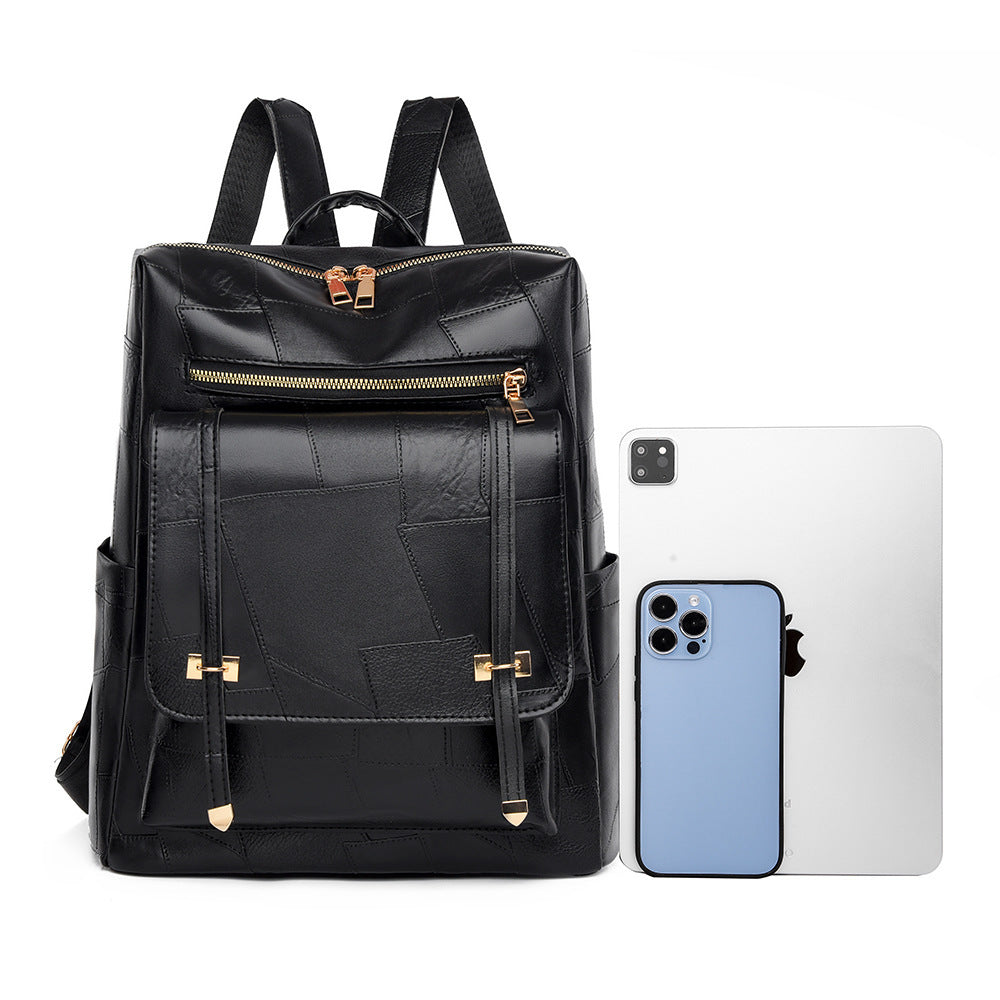 Sac à dos rétro pour femmes – nouveau, en cuir PU souple de haute qualité, usage double