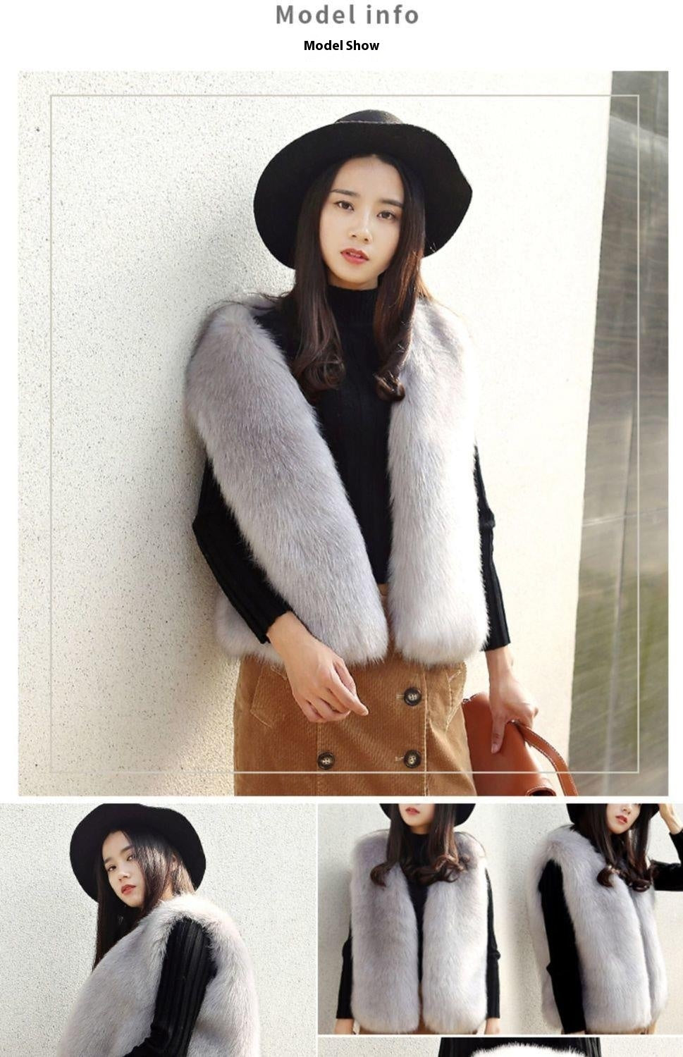 All-matching Thickened Imitated Mink Woolen Vest Waistcoat Jacket