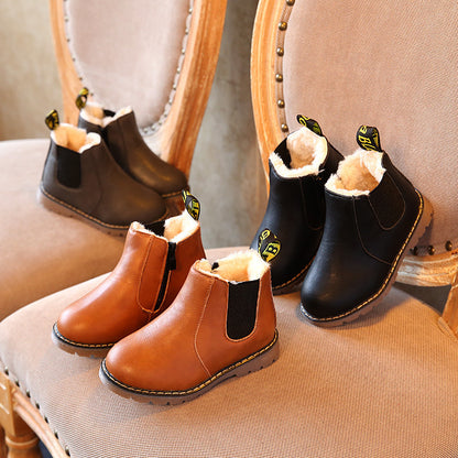 Bottes Doc Martens décontractées pour garçons et filles, chaussures rétro à la mode pour enfants nous avion botte doublé et non doublé.
