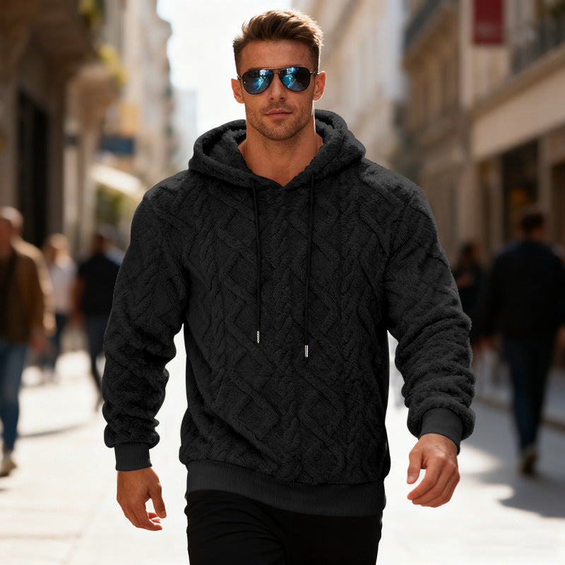 Casual Heavy Double-sided Velvet Loose Pullover Sweatershirt