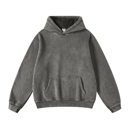 Men's Loose Casual Solid Color Hooded Sweatshirt