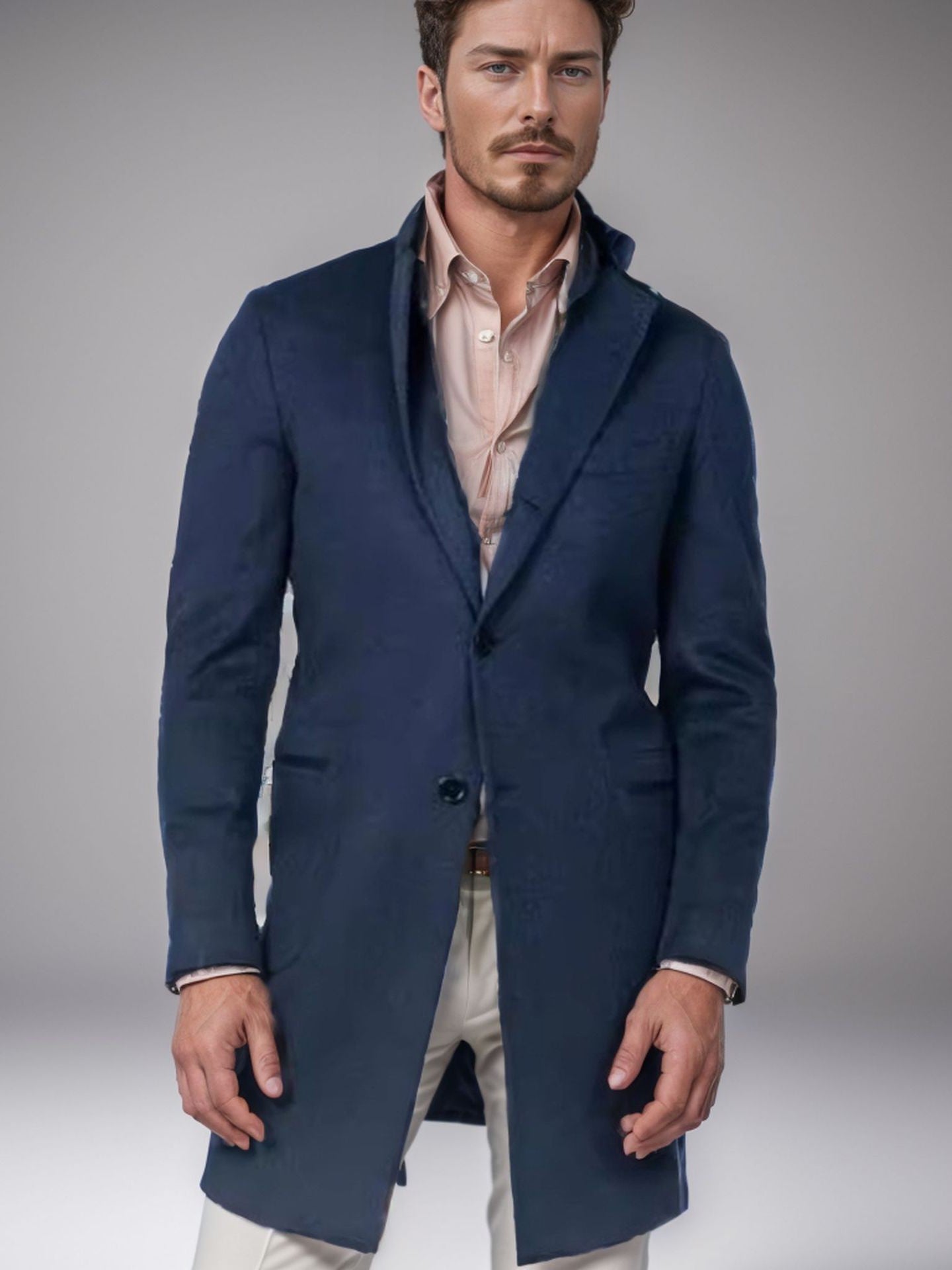 Men's Medium-length Single-breasted Multi-color Warm Youth Coat