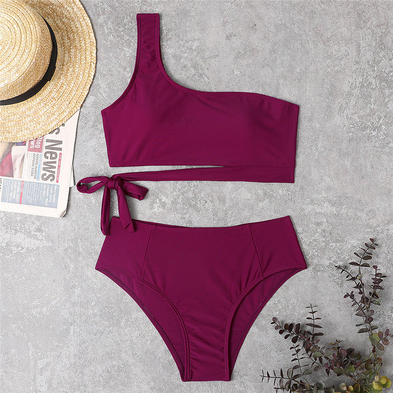 Women's High Waist Bikini Swimsuit With Straps