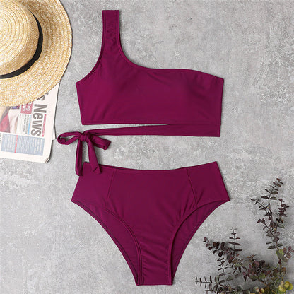 Women's High Waist Bikini Swimsuit With Straps