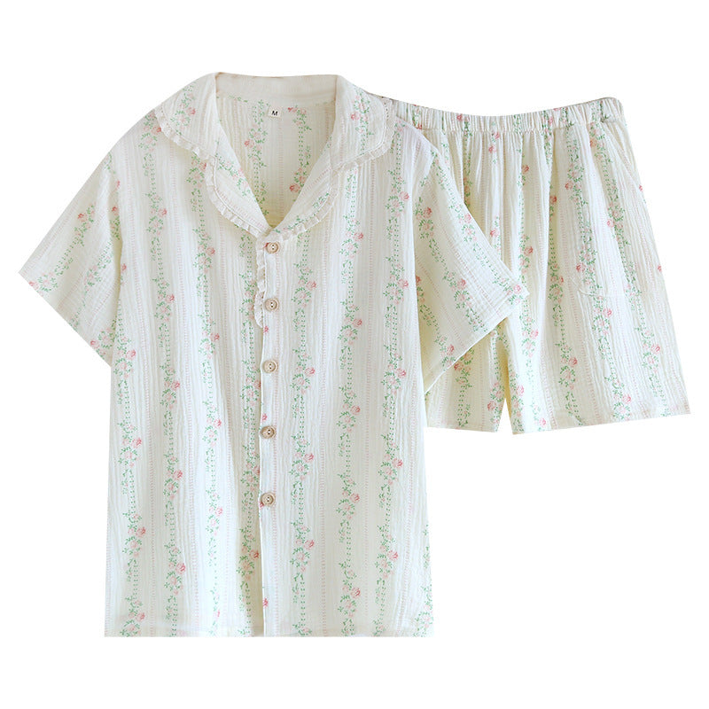 ensemble pyjama deux pièce a manche courte, tissu coton très confortable