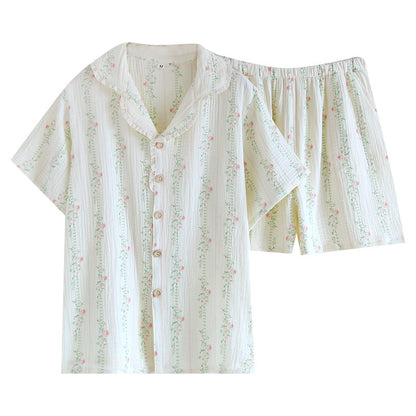 ensemble pyjama deux pièce a manche courte, tissu coton très confortable