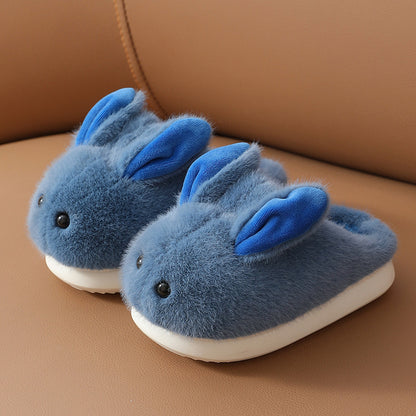 petite pantoufle lapin très chaud et confortable pour enfants