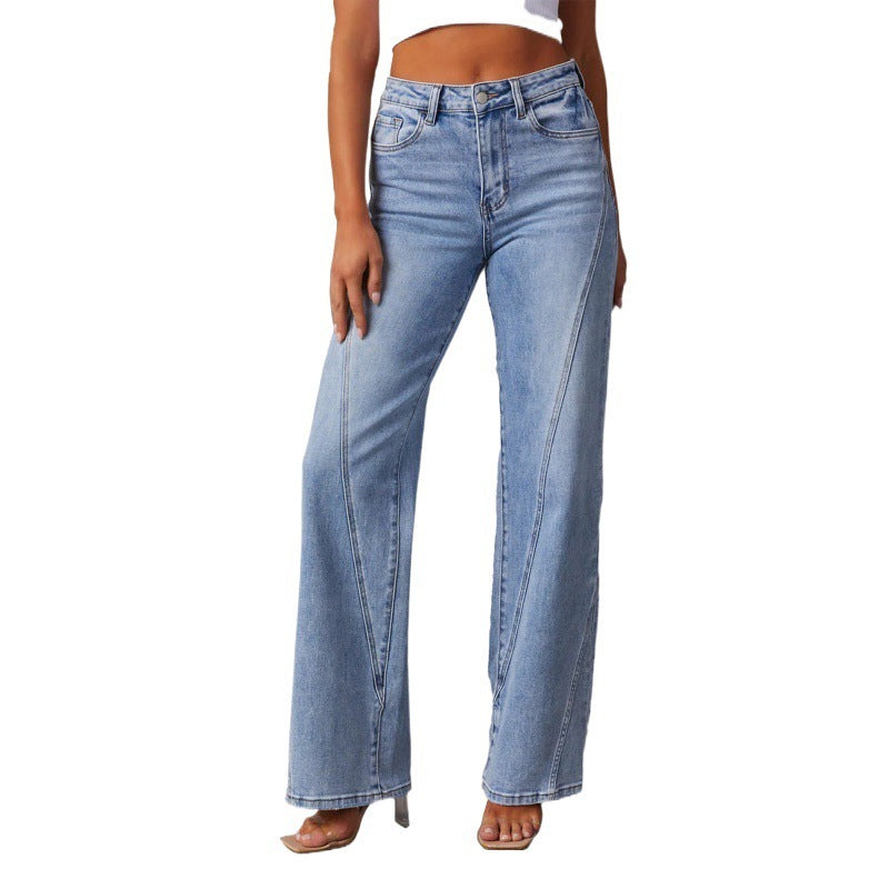 Jean large décontracté pour femme , élégante un jean qui vous met en valeur.