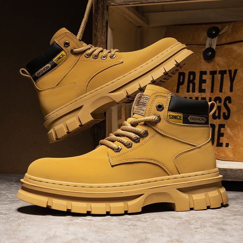 Bottes Martin montantes tendance pour homme, style britannique,