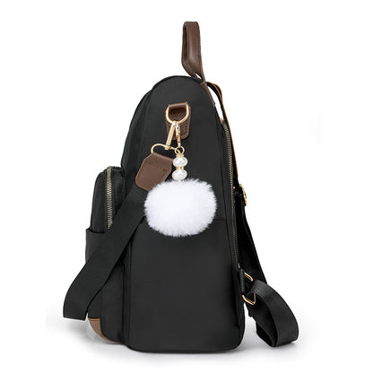 Color Block Large Capacity Oxford Cloth Outdoor Fashion Casual Anti-theft Backpack