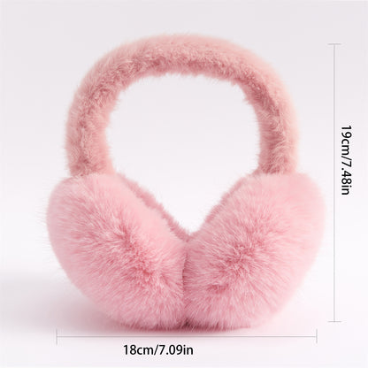 Fox-fur Ear Warmers For Warmth And Frost Protection