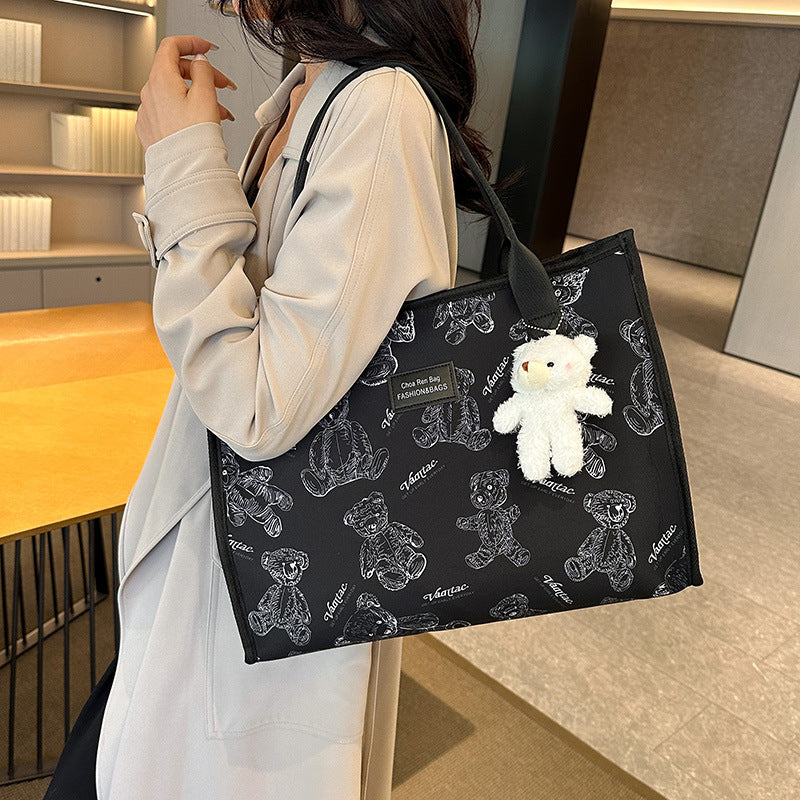 Women's Large Capacity Portable Printed Tote