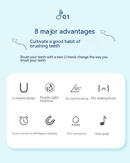 Intelligent Toothbrush Music Voice Guide Children Brushing Teeth