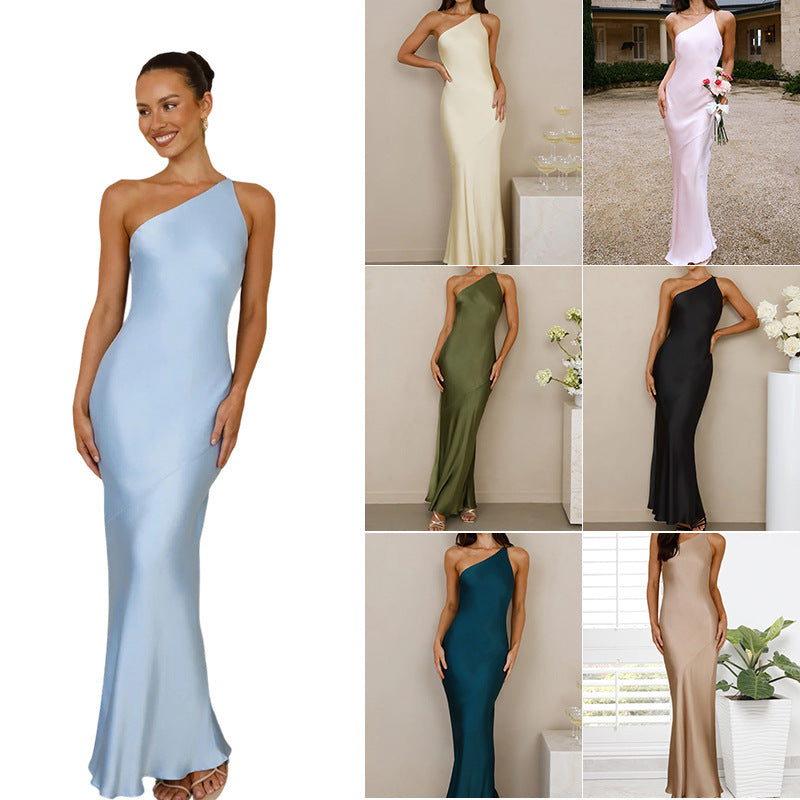 Longues Robes en Satin Tendances élégante