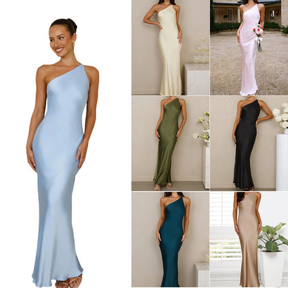 Longues Robes en Satin Tendances élégante