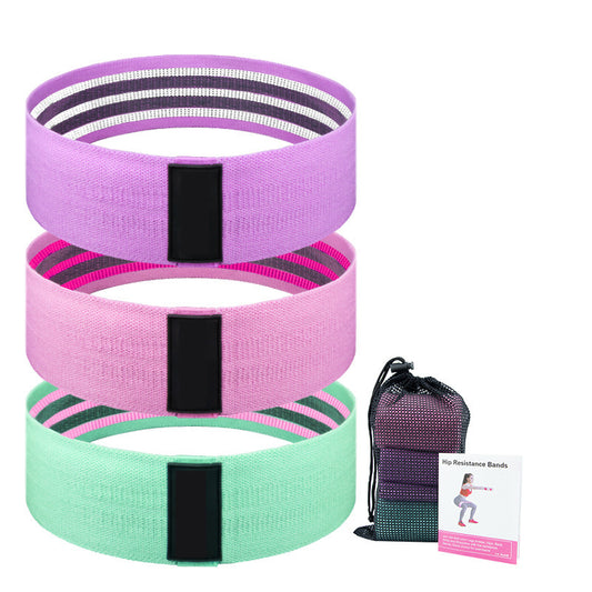 Bandes de résistance en tissu pour entraînements.