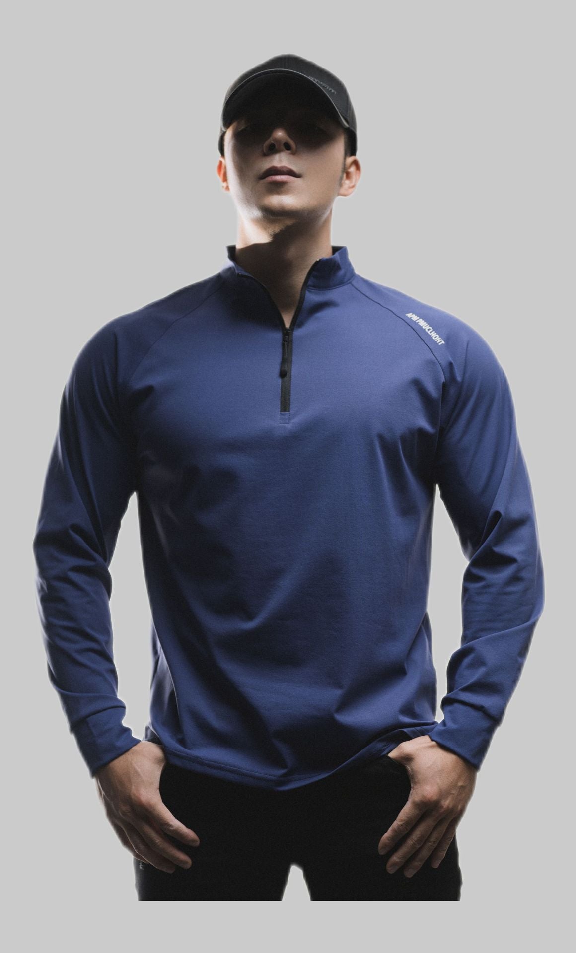 Pull de sport décontracté à manches longues et col rond en coton clone