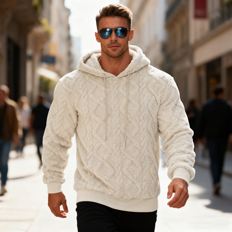 Casual Heavy Double-sided Velvet Loose Pullover Sweatershirt