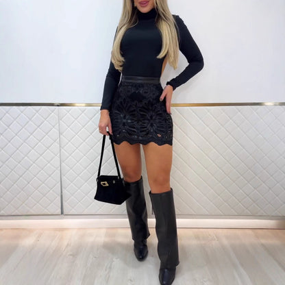 Jupe en Cuire Stylée pour vos soirées