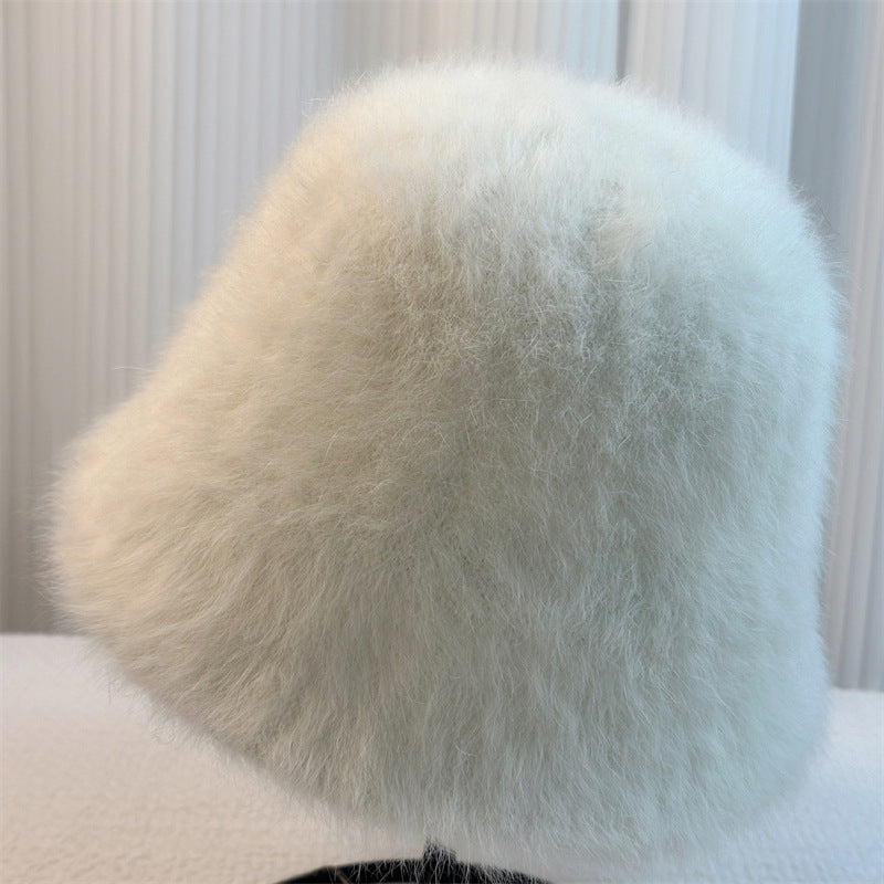 New Versatile Rabbit Fur Bucket Hat