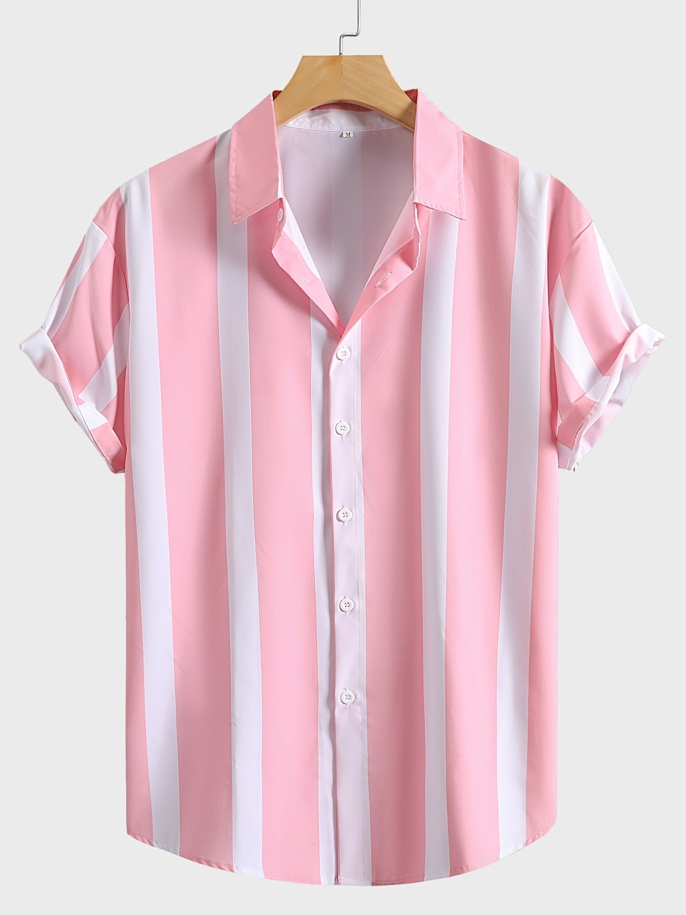 Chemise décontractée à manches courtes et revers pour la plage d'été