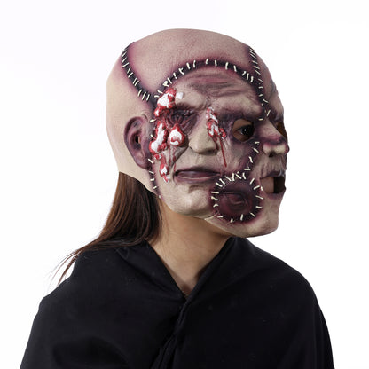 Masque d'horreur à trois faces pour Halloween, masque de cosplay