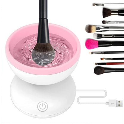 PROMO %Machine de nettoyage de pinceaux de maquillage électrique portable et automatique USB