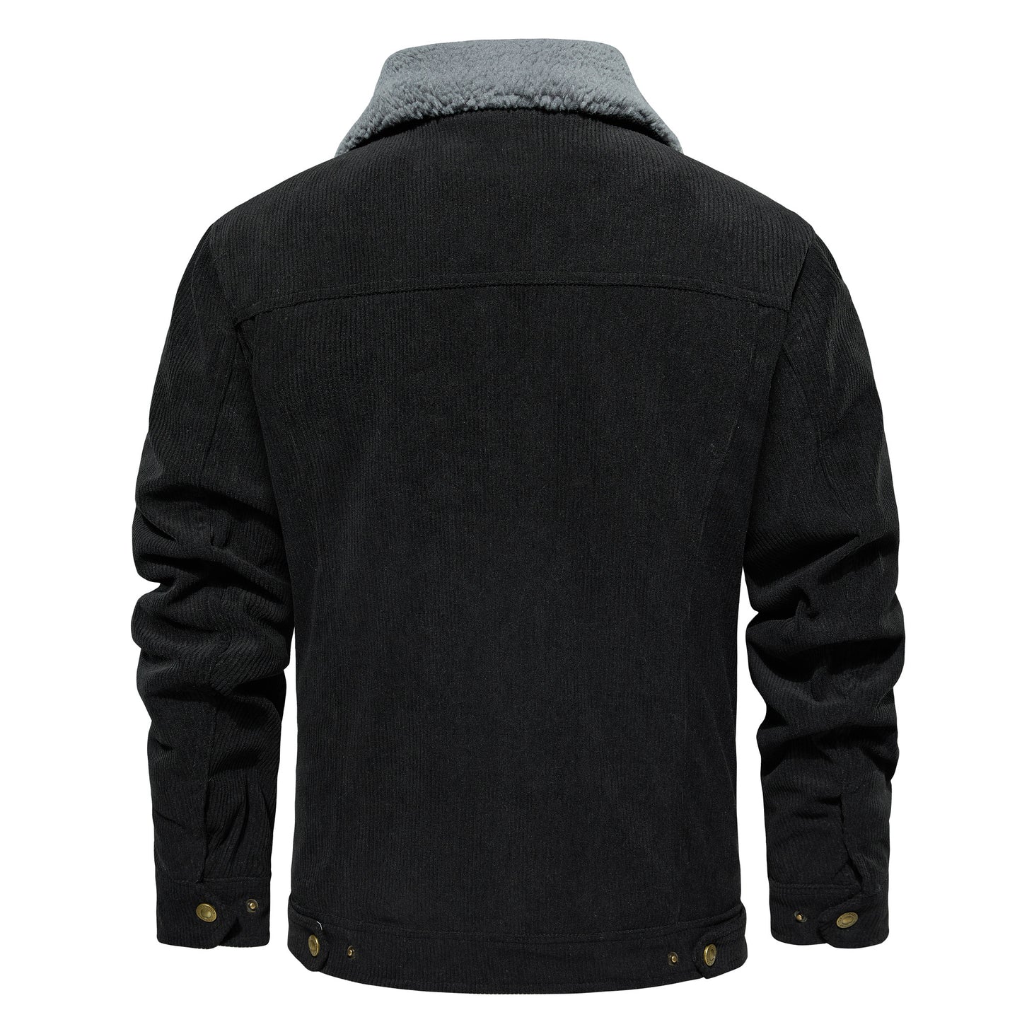 Veste d'hiver en velours côtelé pour homme, doublée chaude et épaisse, mode