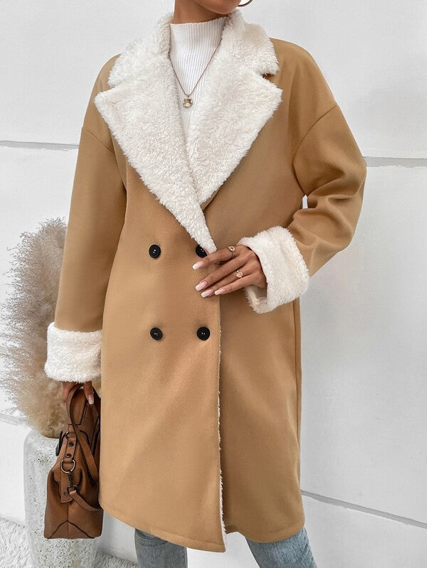 Manteau en laine pour femme très classe cozy et chaud