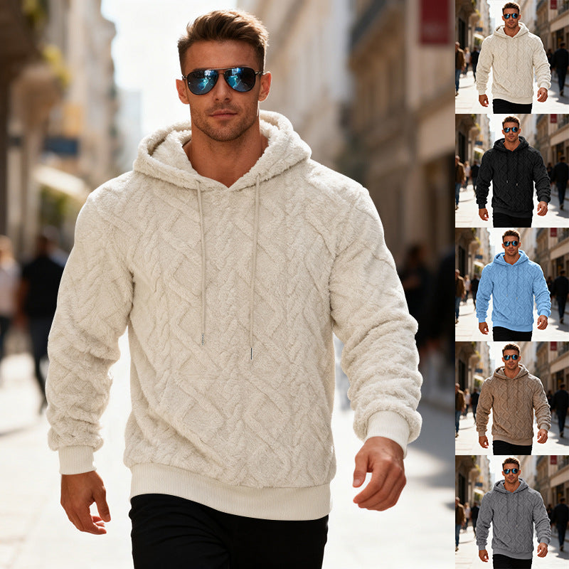 Casual Heavy Double-sided Velvet Loose Pullover Sweatershirt