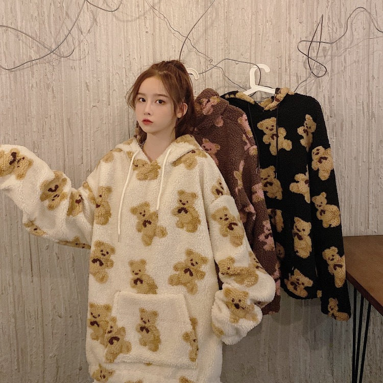 Gros hoodie pyjama chaud tellement confortable.