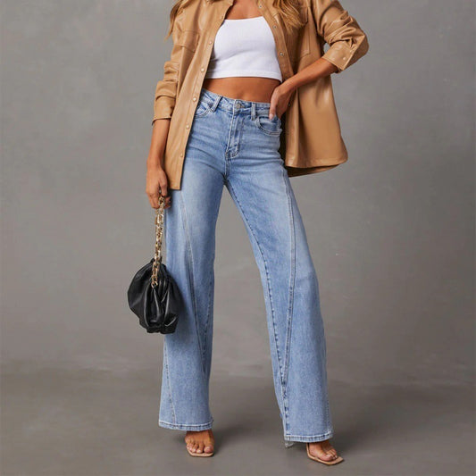 Jean large décontracté pour femme , élégante un jean qui vous met en valeur.