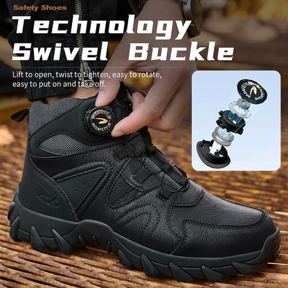 Mens Lightweight Comfortable And Safety Work Boots