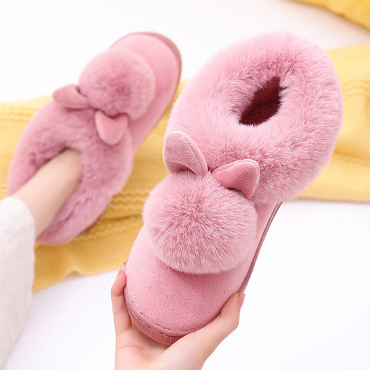 Chaussures à longues oreilles en coton pour hommes et femmes