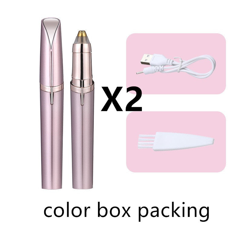 Épilateur de sourcils Maquillage professionnel complet – tondeuse à sourcils pour visage, taille-bordures pour sourcils, maquillage et mise en forme des sourcils pour femme