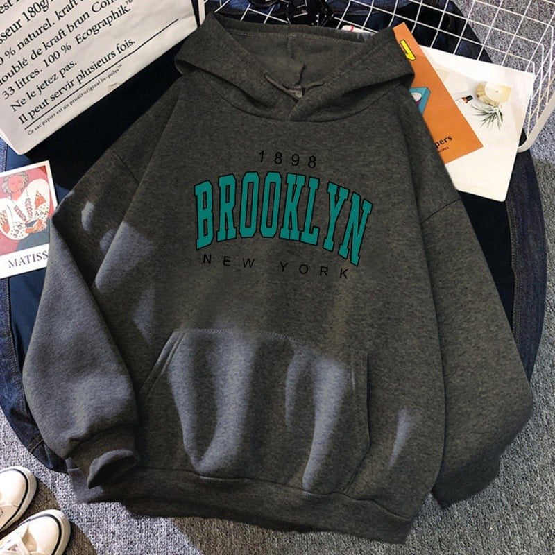Sweat à capuche imprimé Brooklyn New York 1898