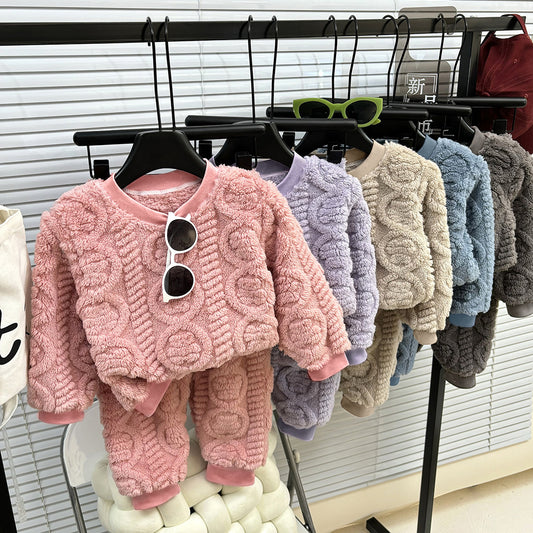 Nouveau pyjama de couleur unie de style coréen