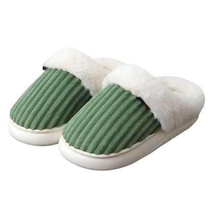Plush Slippers Winter Thickened Coral Couple