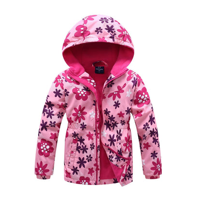 Mid-length Windbreaker Thickened Warmth Jacket Children's Style Jacket