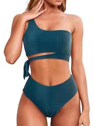 Women's High Waist Bikini Swimsuit With Straps